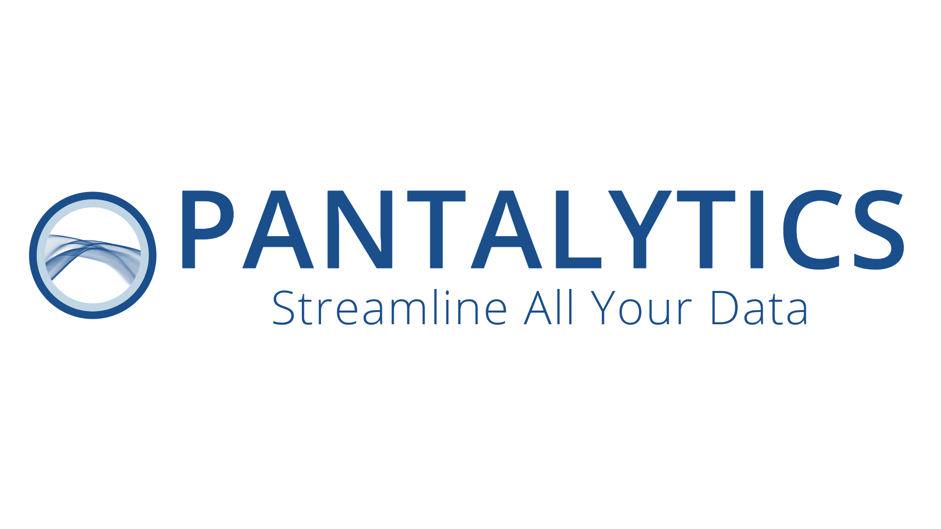 Pantalytics monochroom blauw logo